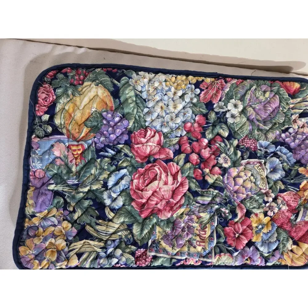 Vtg 1993 Corning Pyrex COOK N CARRY 3 Qt Quilted Fabric Casserole Cozy/Tote #233